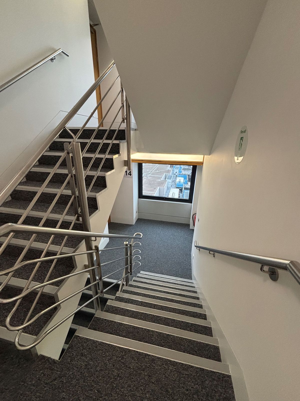 Commercial landing and corridor redecoration by DPK Carpentry & Decorating